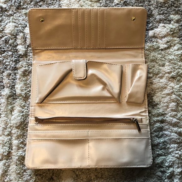 Nanette Lepore quilted clutch, light beige - Picture 6 of 8